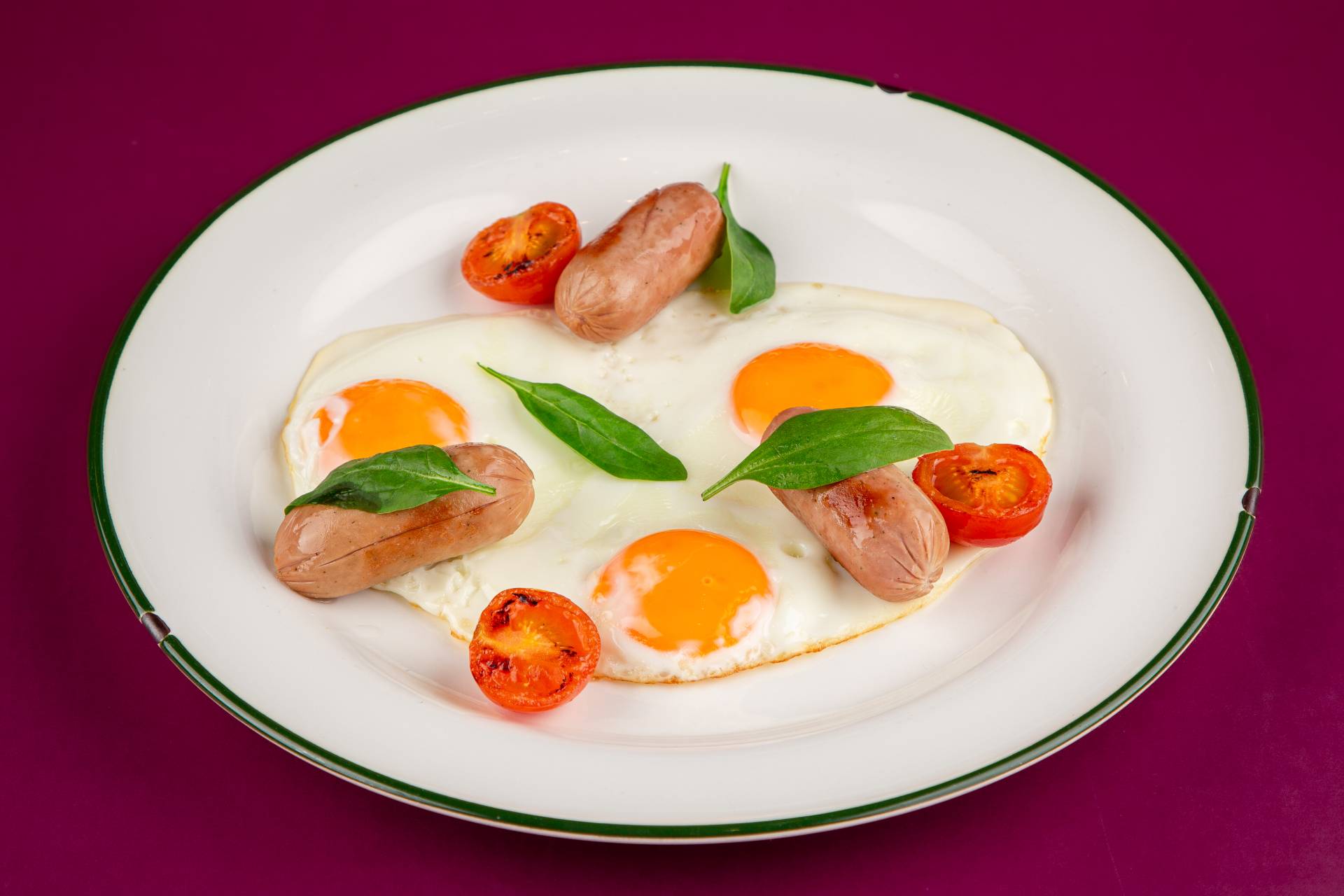 Breakfast Eggs with Sausages