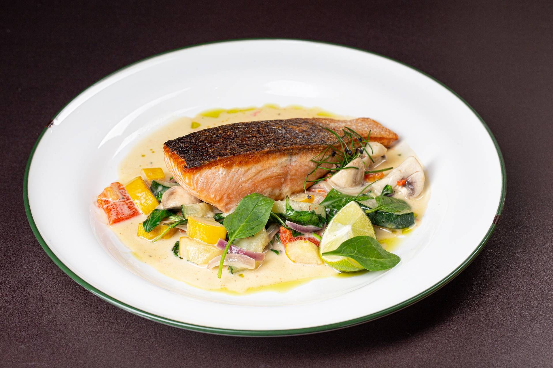 Grilled Salmon Steak