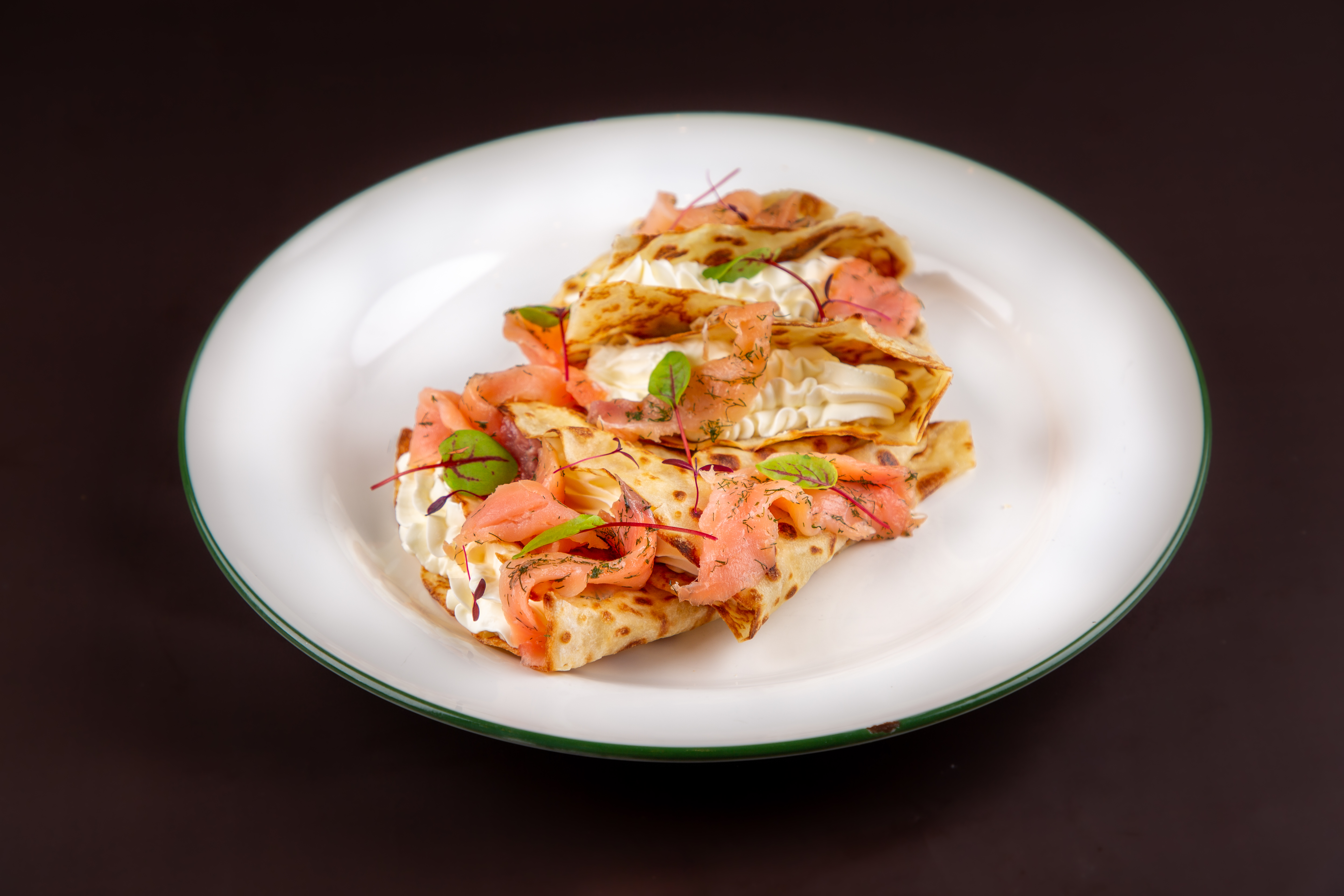 Crepe with Salmon & Cream Cheese